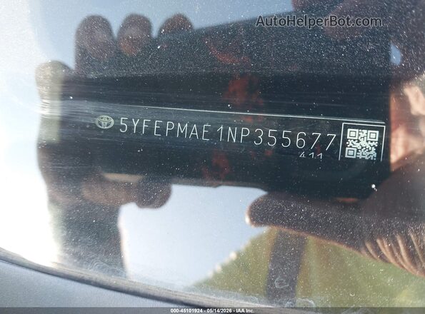 5YFEPMAE1NP355677 2022 TOYOTA LL Blue 