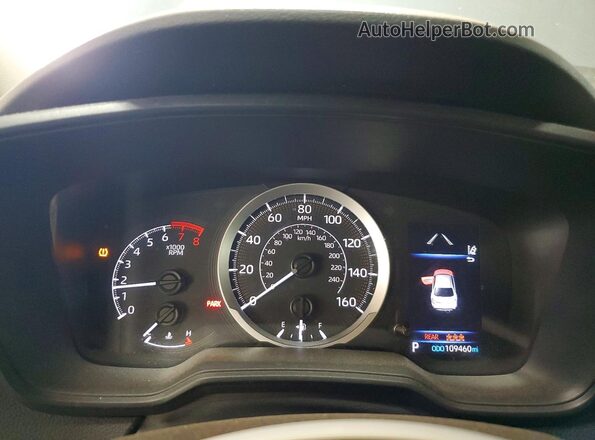 5YFEPMAE2MP147936 2021 TOYOTA COROLLA Blue ხელსაწყოთა პანელის ხედი