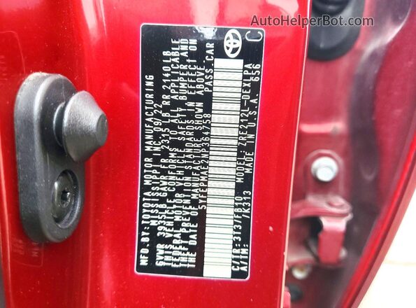 5YFEPMAE2NP364758 2022 TOYOTA COROLLA Red 