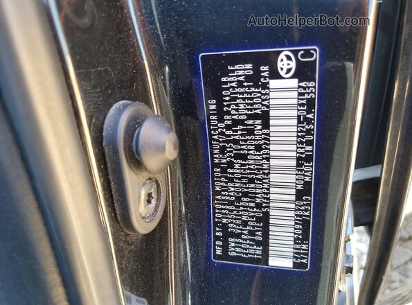 5YFEPMAE4MP192778 2021 TOYOTA COROLLA Black 