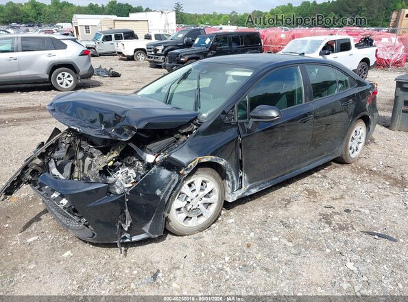 5YFEPMAE4MP216724 2021 TOYOTA COROLLA Black Առջևի ձախ երեք քառորդ տեսարան