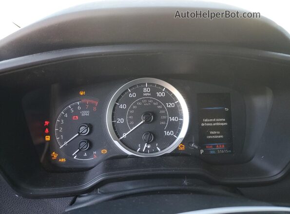 5YFEPMAE5NP302884 2022 TOYOTA COROLLA Blue Vista del cuadro de instrumentos
