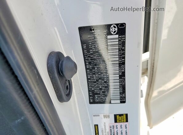 5YFEPMAE5NP322441 2022 TOYOTA COROLLA White 