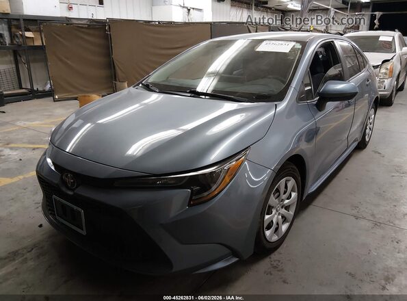 5YFEPMAE6MP251264 2021 TOYOTA COROLLA Light Blue Передняя левая четверть