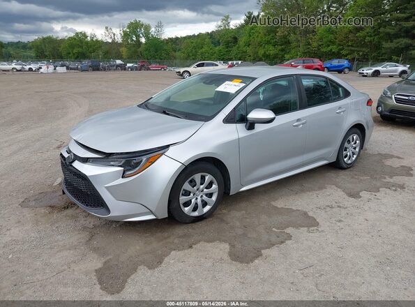 5YFEPMAE8NP353196 2022 TOYOTA COROLLA Silver Առջևի ձախ երեք քառորդ տեսարան