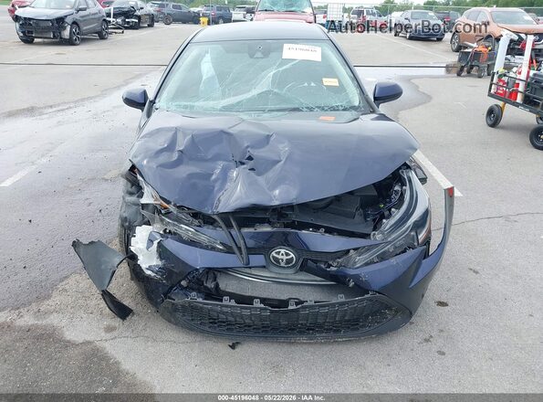 5YFEPMAE8NP357152 2022 TOYOTA COROLLA Blue Instrument cluster view