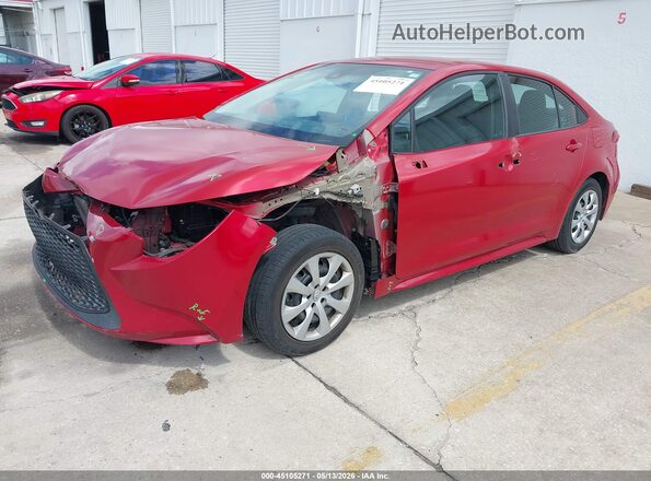 5YFEPMAE9MP201281 2021 TOYOTA LL Red წინა მარცხენა ხედი სამი მეოთხედიდან