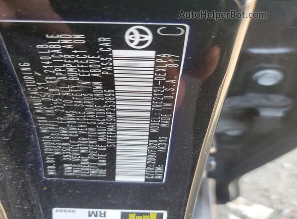 5YFEPMAE9MP253896 2021 TOYOTA COROLLA Black 