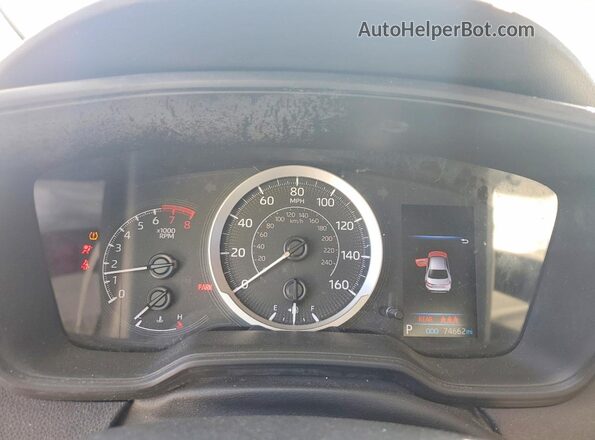 5YFEPMAEXNP333841 2022 TOYOTA COROLLA Gray ხელსაწყოთა პანელის ხედი