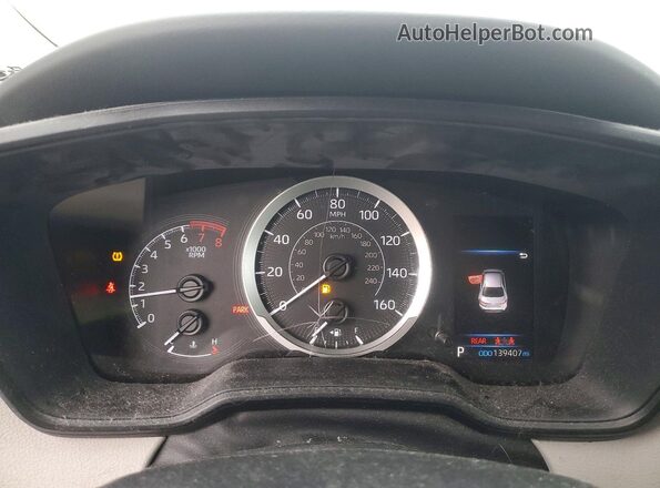 5YFEPRAE1LP124739 2020 TOYOTA LL Черный Вид щитка приборов