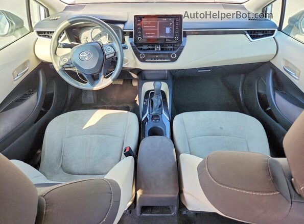 5YFEPRAE2LP062302 2020 TOYOTA LL White Вид панелі приладів