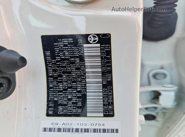 5YFEPRAEXLP039432 2020 TOYOTA COROLLA White ძრავის განყოფილების ხედი
