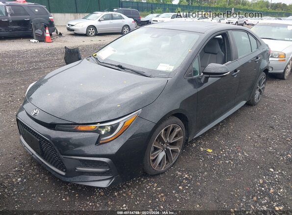 5YFP4RCE8LP041307 2020 TOYOTA COROLLA Black წინა მარცხენა ხედი სამი მეოთხედიდან