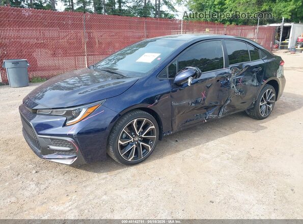 5YFS4MCE0MP087387 2021 TOYOTA COROLLA Blue Передня ліва чверть