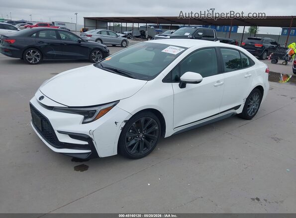 5YFS4MCE0RP169935 2024 TOYOTA COROLLA White წინა მარცხენა ხედი სამი მეოთხედიდან