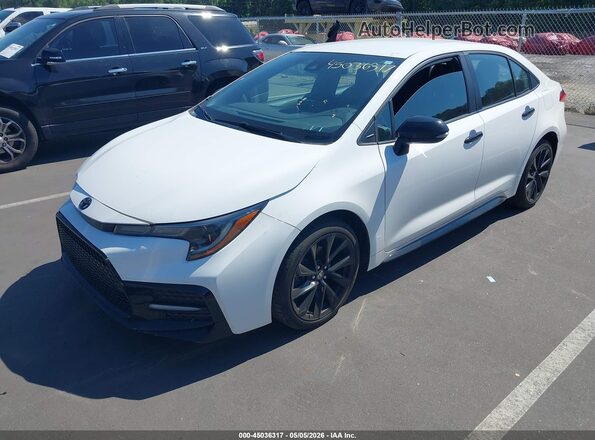 5YFS4MCE1NP105655 2022 TOYOTA LL White Առջևի ձախ երեք քառորդ տեսարան