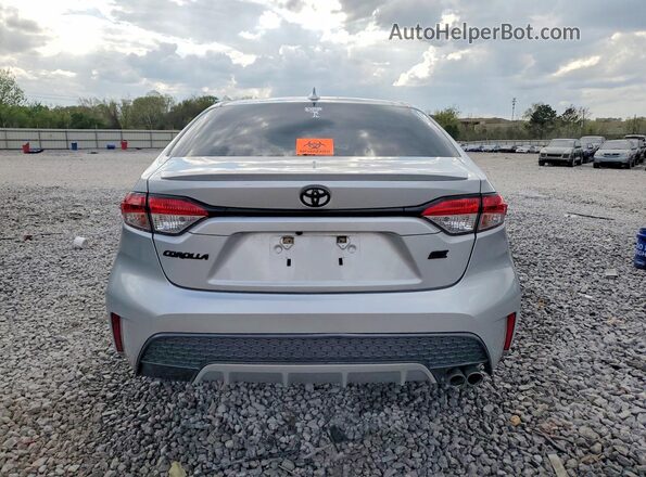 5YFS4MCE2MP090033 2021 TOYOTA COROLLA Silver Rear view