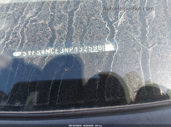 5YFS4MCE3NP132596 2022 TOYOTA COROLLA Red 