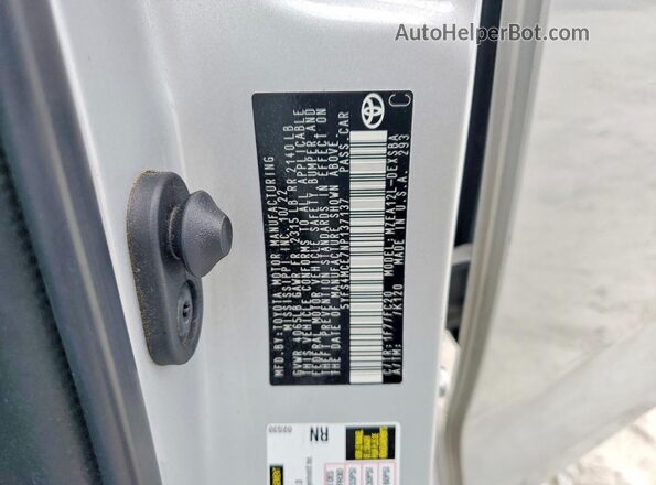 5YFS4MCE7NP137137 2022 TOYOTA COROLLA Silver 
