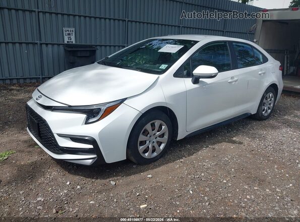 5YFS4MCE7SP247004 2025 TOYOTA COROLLA White Առջևի ձախ երեք քառորդ տեսարան