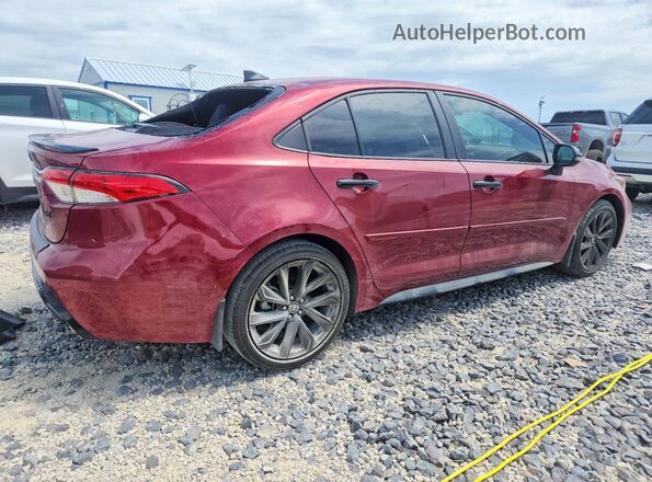 5YFS4MCE9NP102860 2022 TOYOTA COROLLA Red Rear right