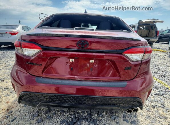 5YFS4MCE9NP102860 2022 TOYOTA COROLLA Red Rear view