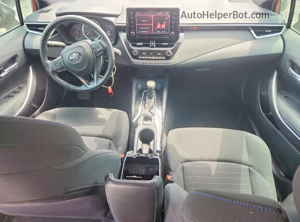 5YFS4MCE9NP102860 2022 TOYOTA COROLLA Red Dashboard view