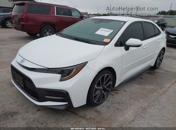 5YFS4RCE2LP035447 2020 TOYOTA COROLLA White წინა მარცხენა ხედი სამი მეოთხედიდან