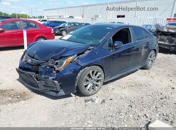 5YFS4RCE4LP055554 2020 TOYOTA LL Blue Առջևի ձախ երեք քառորդ տեսարան