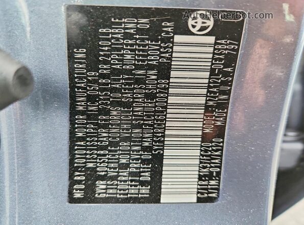 5YFS4RCE6LP008798 2020 TOYOTA COROLLA Blue 