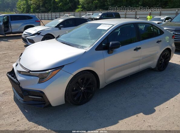 5YFS4RCE6LP045964 2020 TOYOTA COROLLA Silver Առջևի ձախ երեք քառորդ տեսարան