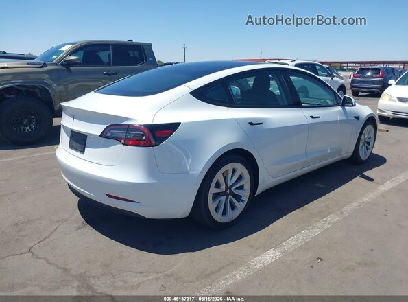 5YJ3E1EA0MF031925 2021 TESLA MODEL 3 Белый Задняя правая четверть