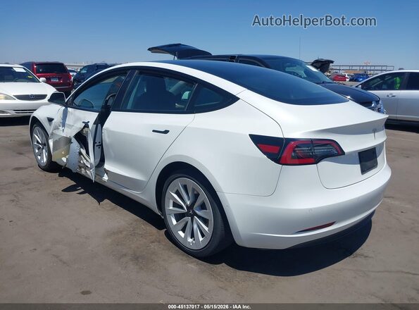 5YJ3E1EA0MF031925 2021 TESLA MODEL 3 Белый Задняя левая четверть