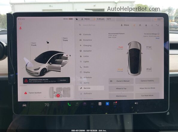 5YJ3E1EA0NF112697 2022 TESLA MODEL 3 White 