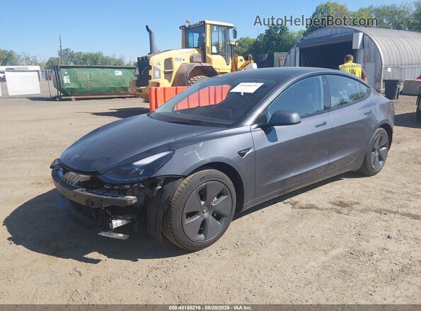 5YJ3E1EA1PF692478 2023 TESLA MODEL 3 Gray Przód lewy