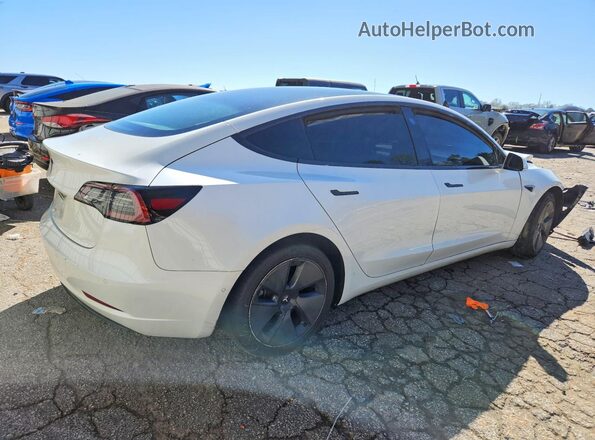 5YJ3E1EA2LF744923 2020 TESLA MODEL Белый Задняя правая четверть