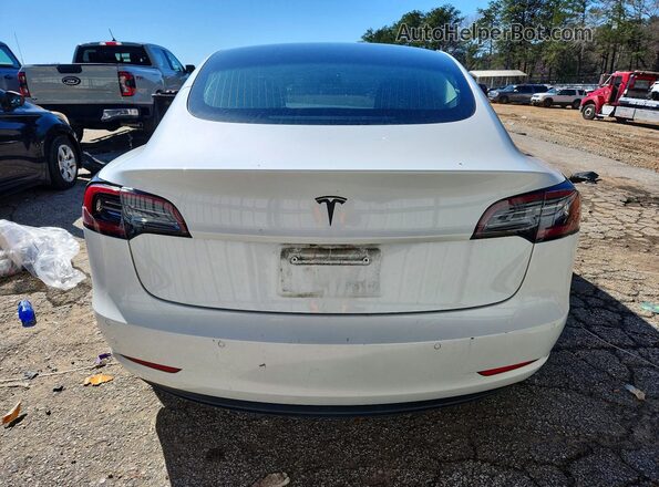 5YJ3E1EA2LF744923 2020 TESLA MODEL Белый Вид сзади