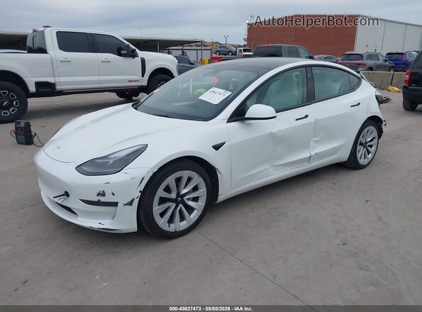 5YJ3E1EA2PF582829 2023 TESLA MODEL 3 Белый Передняя левая четверть