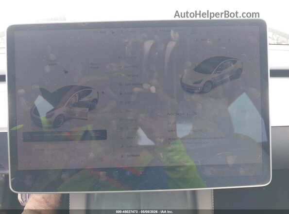 5YJ3E1EA2PF582829 2023 TESLA MODEL 3 Белый Вид задних сидений
