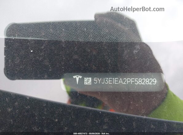 5YJ3E1EA2PF582829 2023 TESLA MODEL 3 Белый 