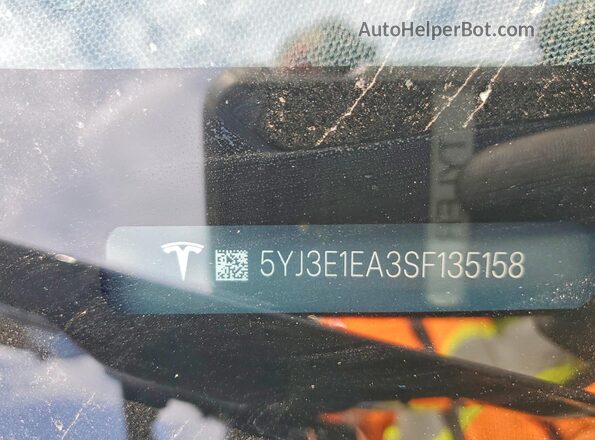 5YJ3E1EA3SF135158 2025 TESLA MODEL Gray 