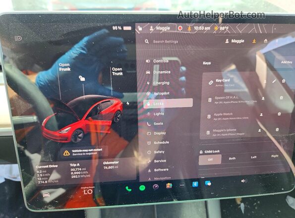 5YJ3E1EA4NF131978 2022 TESLA MODEL Red 
