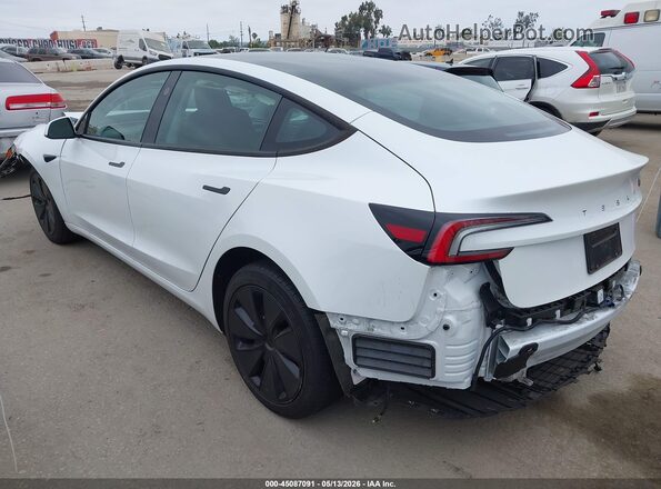 5YJ3E1EA6SF005231 2025 TESLA MODEL 3 White Rear left