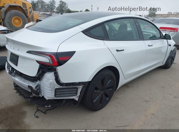 5YJ3E1EA6SF005231 2025 TESLA MODEL 3 White Rear right