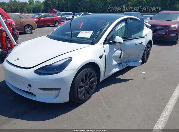 5YJ3E1EA7PF604811 2023 TESLA MODEL 3 Белый Передняя левая четверть