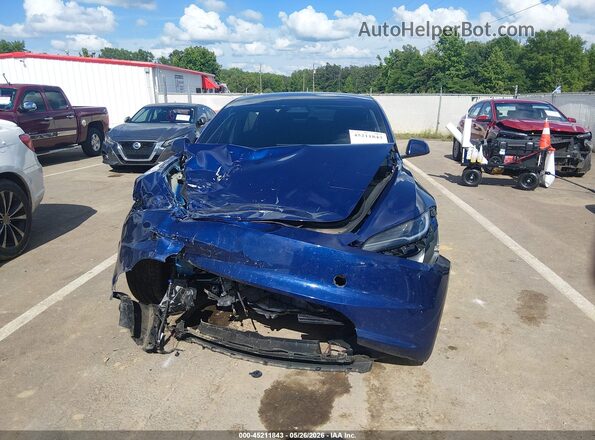 5YJ3E1EA7SF971619 2025 TESLA MODEL 3 Blue Dashboard view