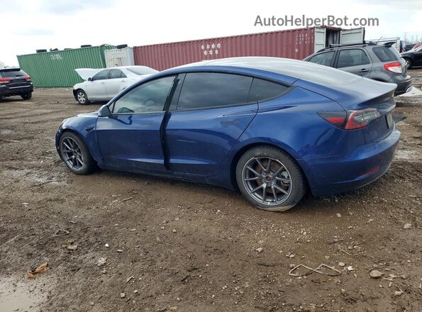 5YJ3E1EA9MF059898 2021 TESLA MODEL Blue 