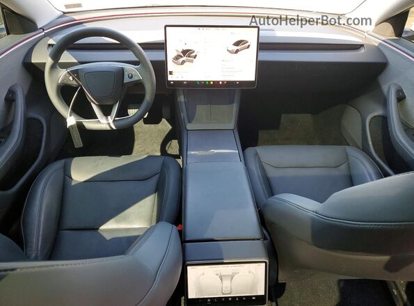 5YJ3E1EAXSF046462 2025 TESLA MODEL White Առջևի վահանակի տեսք