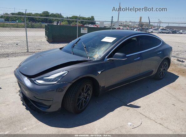 5YJ3E1EB0KF205367 2019 TESLA MODEL 3 Gray Vista tres cuartos delantera izquierda