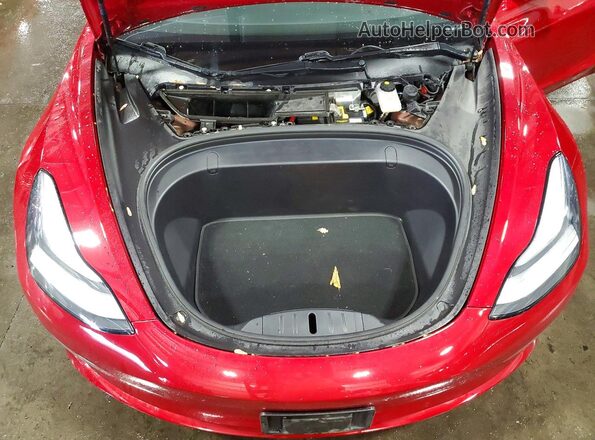 5YJ3E1EB0KF365460 2019 TESLA MODEL Red 